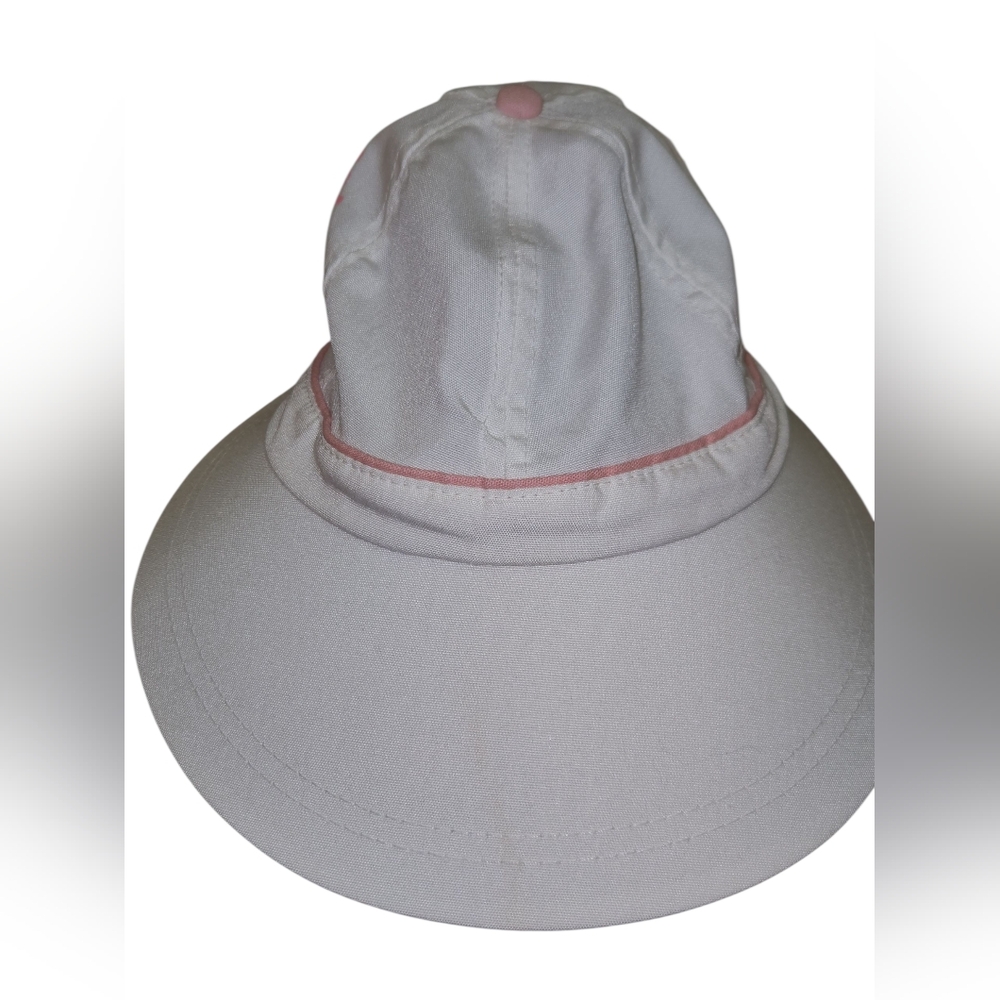 Vintage Atlas Disney Character Fashions Pink & White Mickey Mouse Visor EUC - Picture 3 of 7